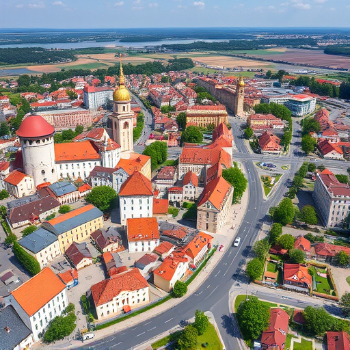Veszprém városkép — napelem telepítés helyszín