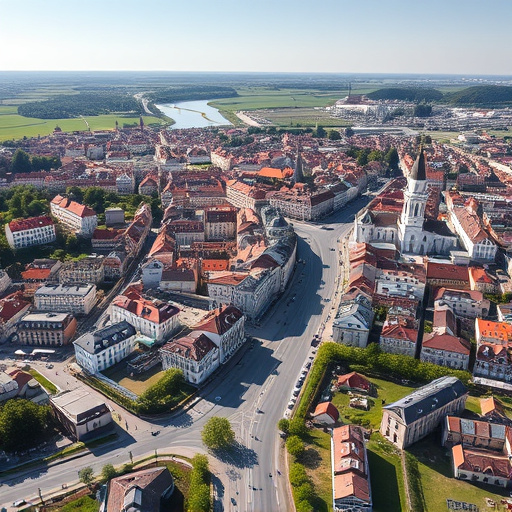 Sárvár városkép — napelem telepítés helyszín