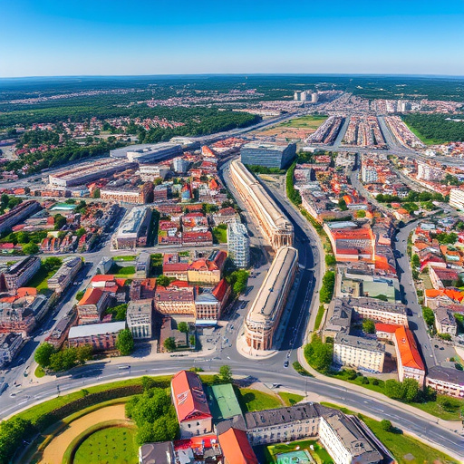 Bük városkép — napelem telepítés helyszín