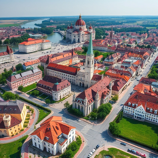 Esztergom városkép — napelem telepítés helyszín