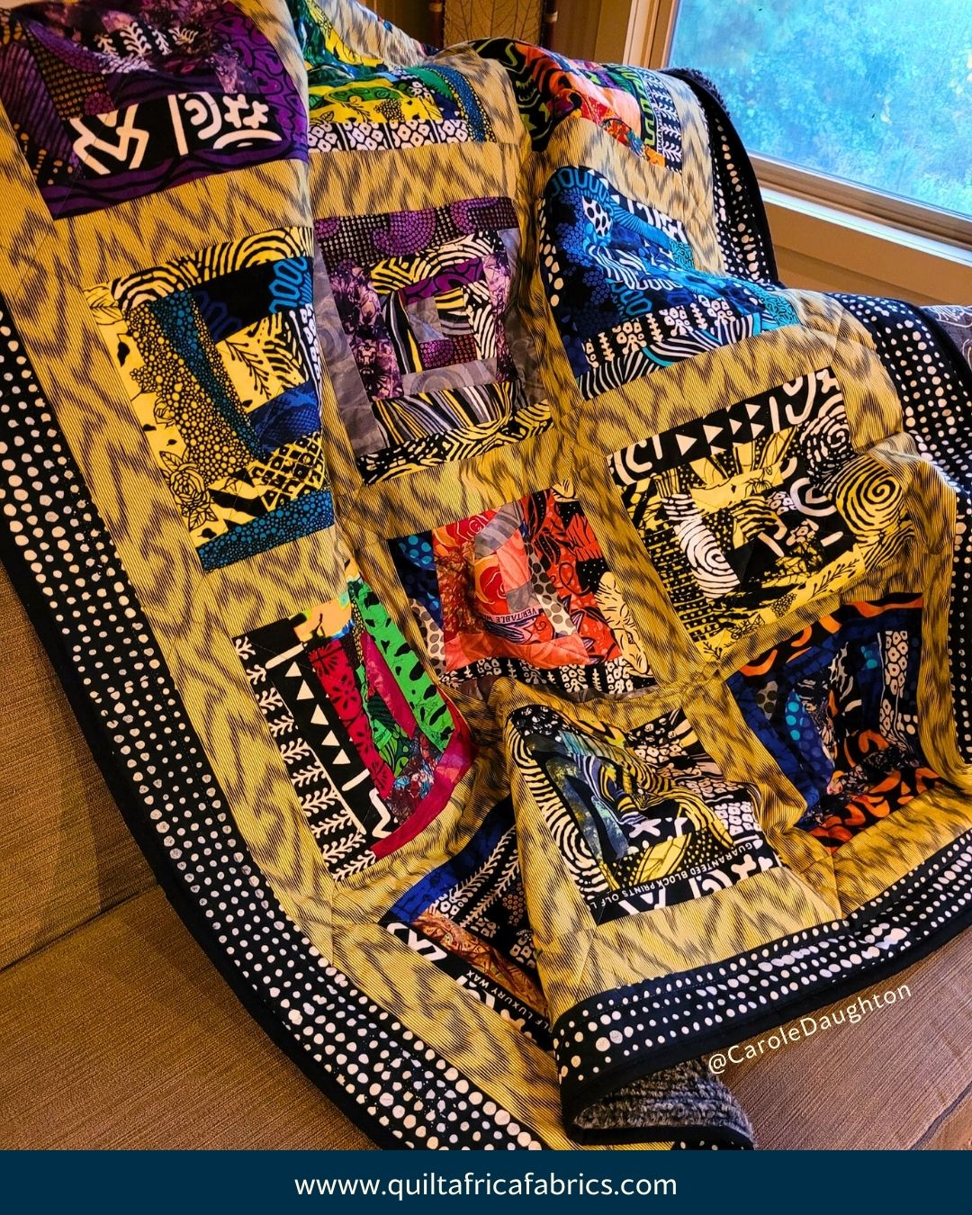 Traditional Ghanaian Kente cloth woven on narrow horizontal looms by Ashanti and Ewe artisans, featuring symbolic geometric patterns and kaleidoscopic colors like gold for wealth and red for passion.