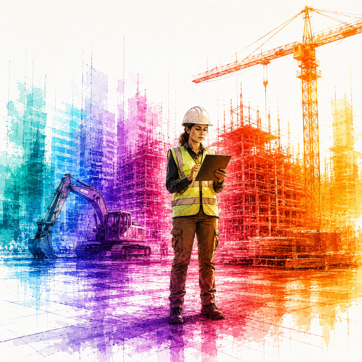 Coordonnateur SST analysant un chantier