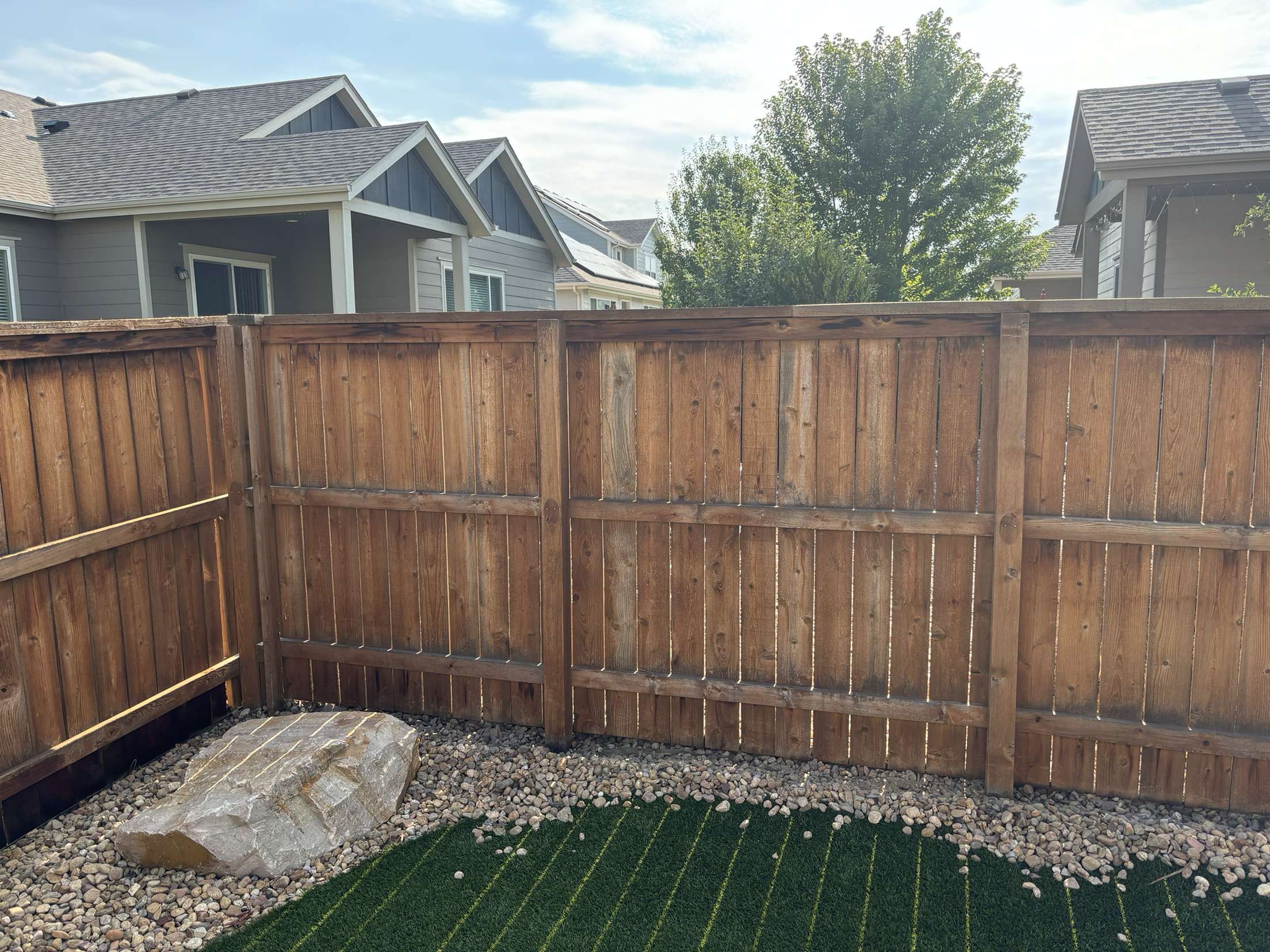 Deck before staining