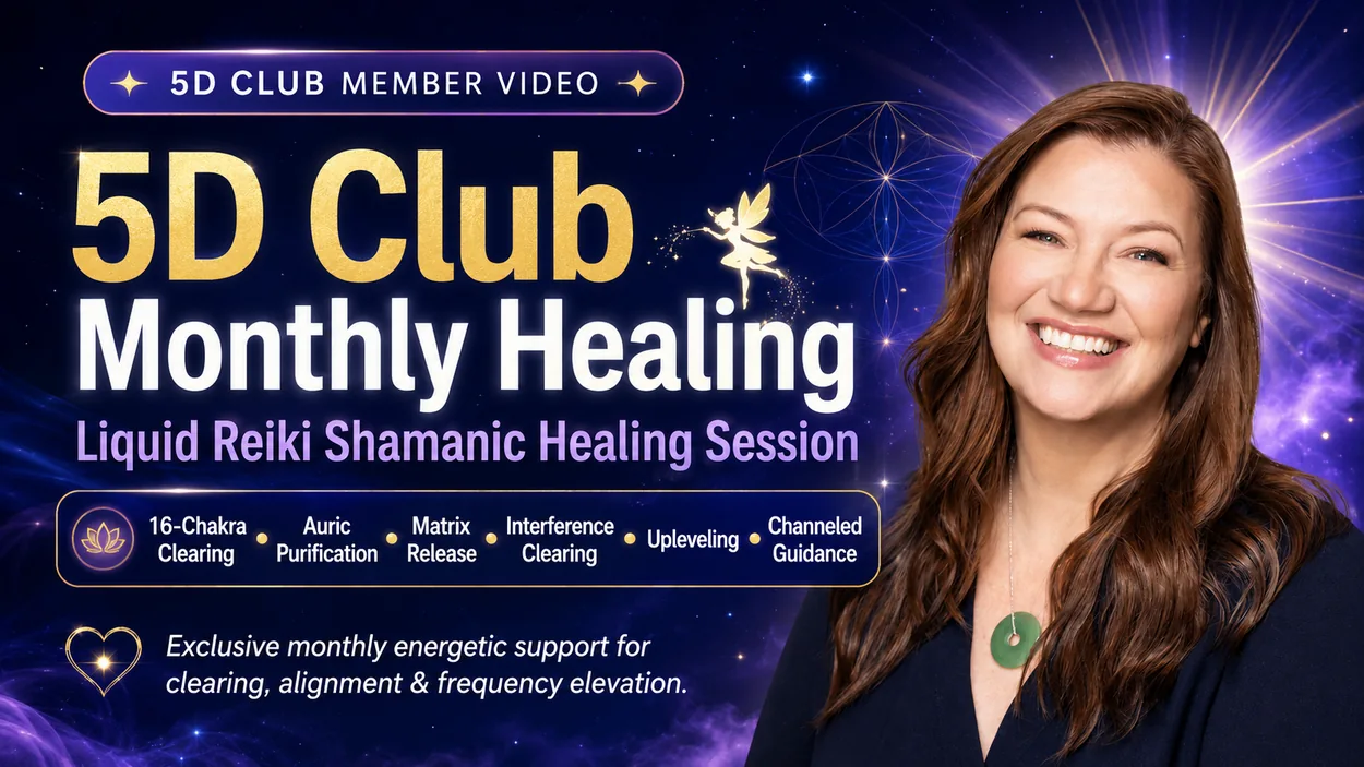 5D Club monthly Liquid Reiki Shamanic Sound Healing cover