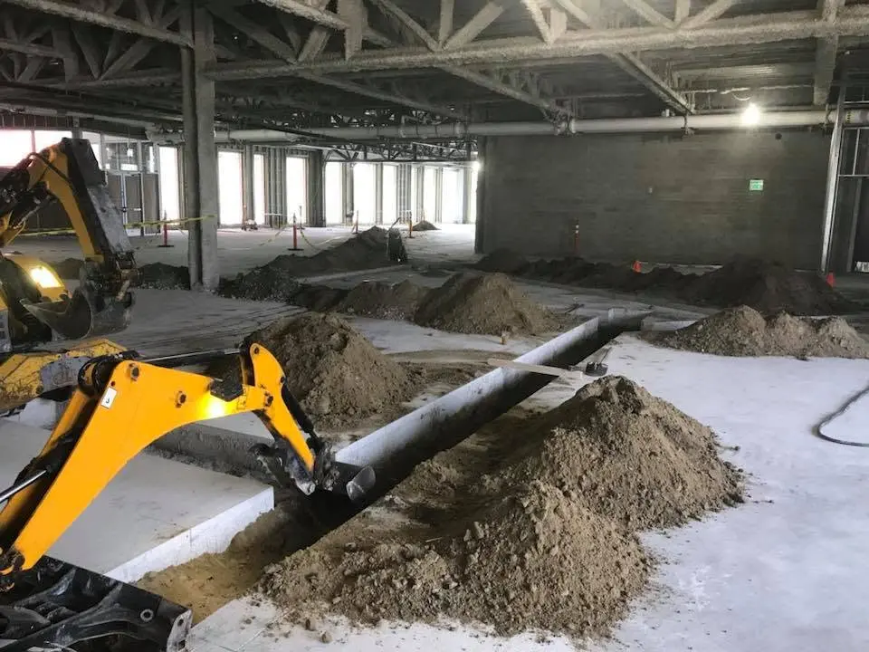 Interior Trenching