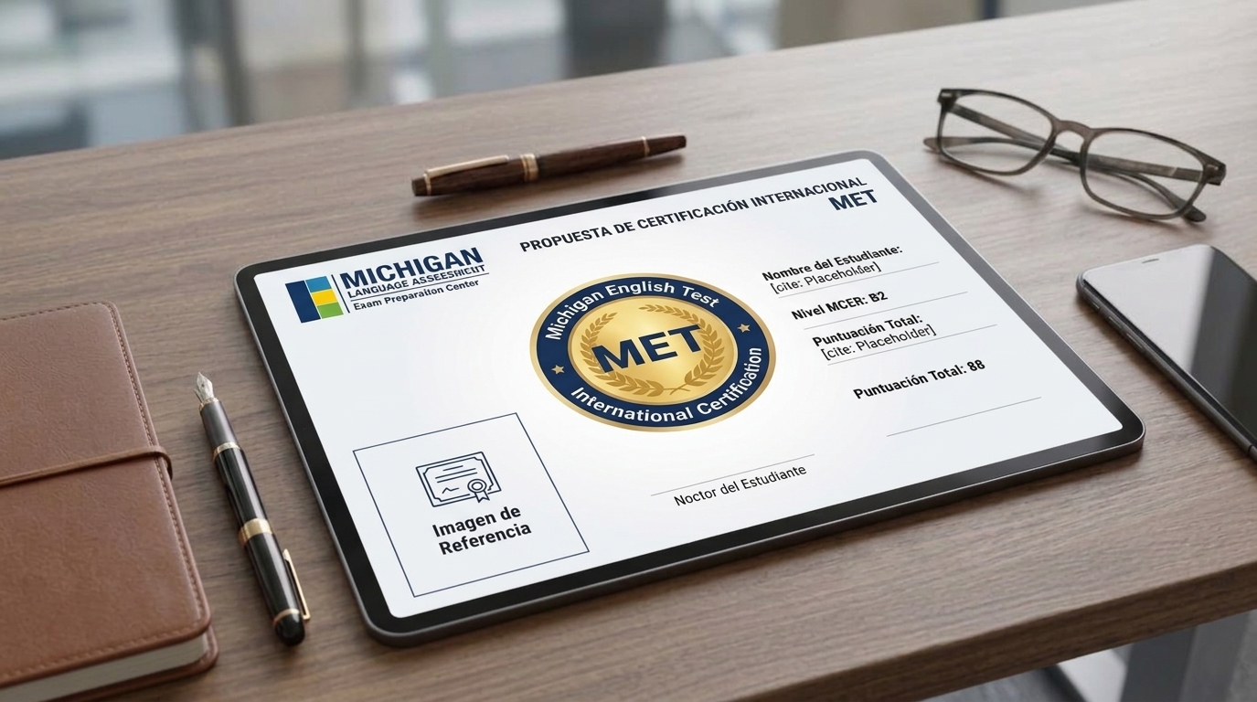 Certificación Michigan English Test — imagen de referencia