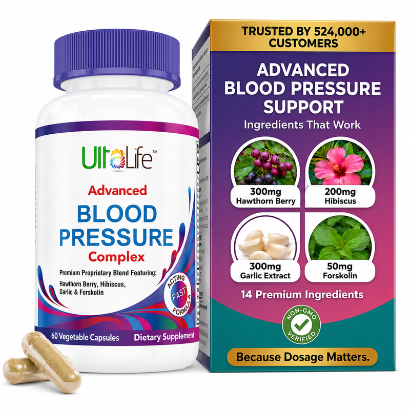 ULTALIFE Advanced Blood Pressure Support — 300mg Hawthorn
