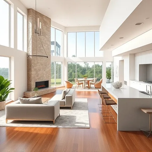 Spacious North Palm Beach living room featuring modern design, large windows, and elegant furnishings, conveying luxury.