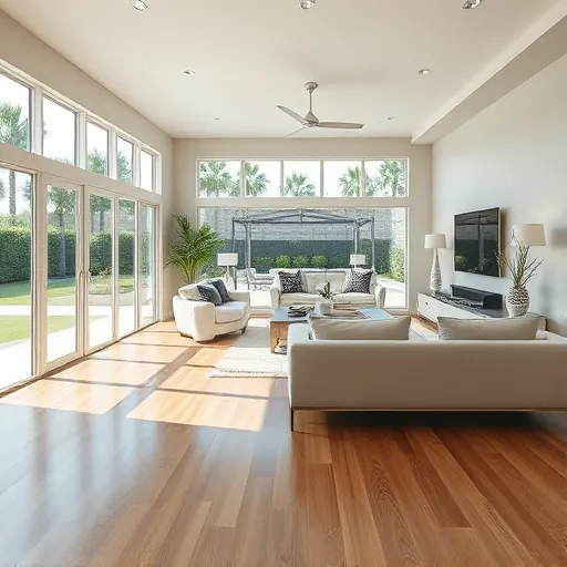 Freshly renovated living room in Port St. Lucie FL with spacious design, natural light, and modern finishes.