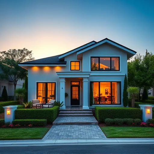 Completed home remodeling project in River Park FL featuring modern design, elegant landscaping, and inviting porch decor.