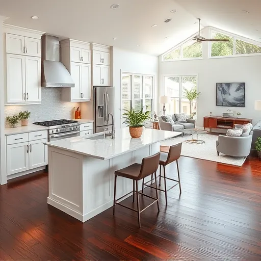 Beautifully remodeled kitchen in Loxahatchee Groves, featuring white cabinetry, quartz countertops, and natural light.