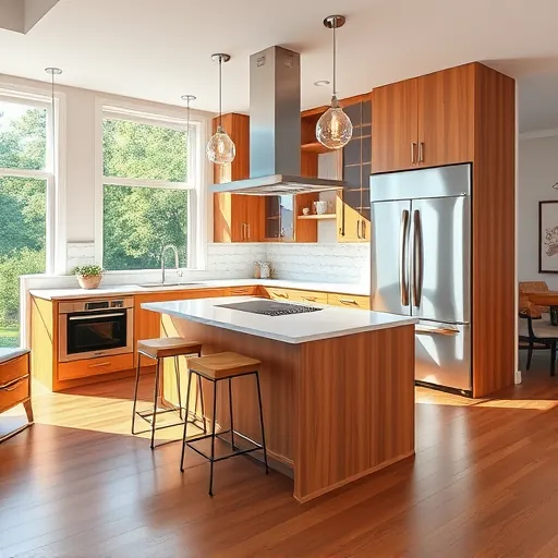 Newly renovated kitchen in Lakewood Park FL with modern cabinetry, quartz countertops, and inviting natural lighting.