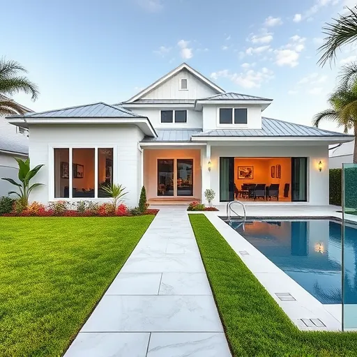 Home remodeling project in Port St. Lucie, FL showcasing modern design and elegant finishes in an empty room.