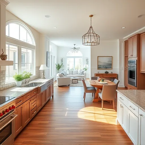 Beautifully remodeled kitchen in Ocean Ridge FL with modern appliances, elegant cabinetry, and a cozy dining area.