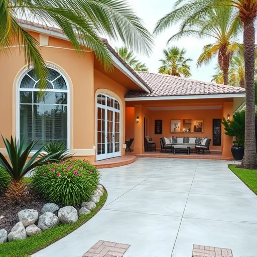 Completed home remodeling in Lakewood Park FL with inviting façade, energy-efficient windows, and elegant landscaping.