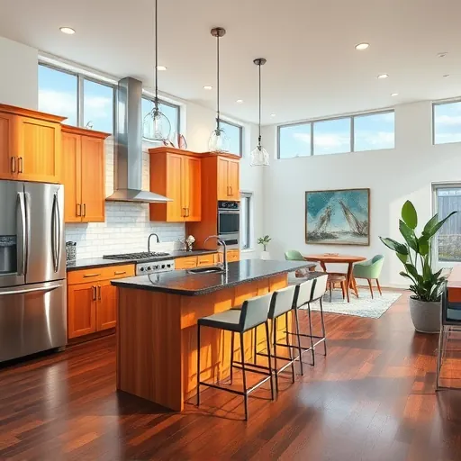 Newly renovated kitchen in Rio FL with modern cabinetry, stainless steel appliances, and polished quartz countertops.