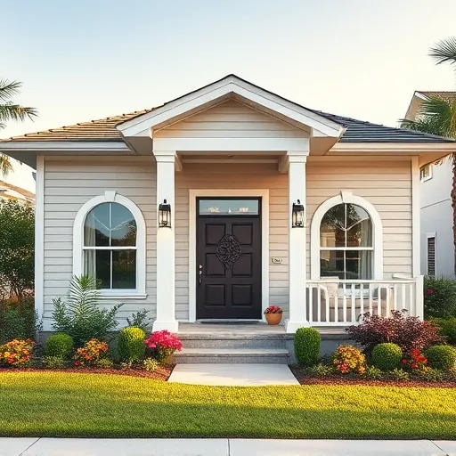 Completed home renovation in White City FL with modern exterior, energy-efficient windows, and vibrant landscaping.