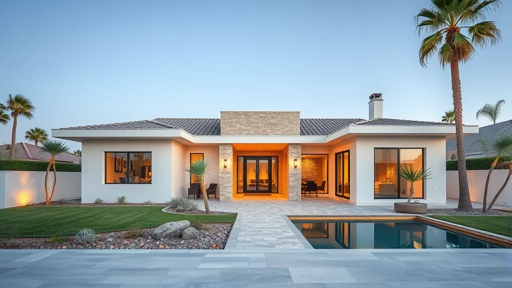 Home Remodeling in Palm Springs FL showcasing modern design and outdoor living spaces.