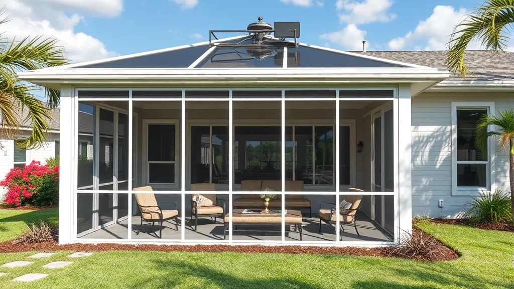 Aluminum Screened-In Patio Enclosures projects in Port St. Lucie FL showcasing home improvement designs.