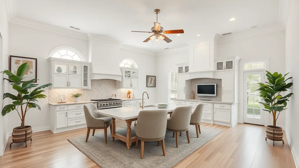 Home Remodeling in Sewall's Point, FL showcasing modern kitchen and living space transformation.