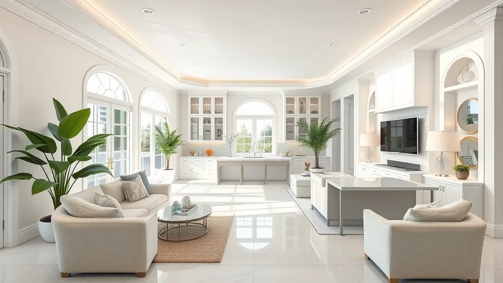Home Remodeling in Palm Beach Shores, FL with modern design elements and vibrant landscaping.