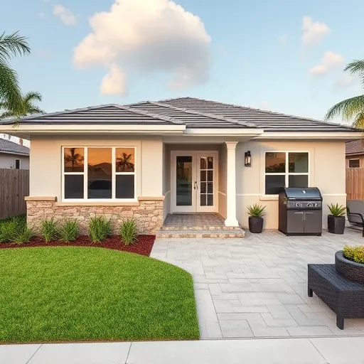 Home remodeling project in Port St. Lucie, FL showcasing modern design and elegant finishes in an empty space.
