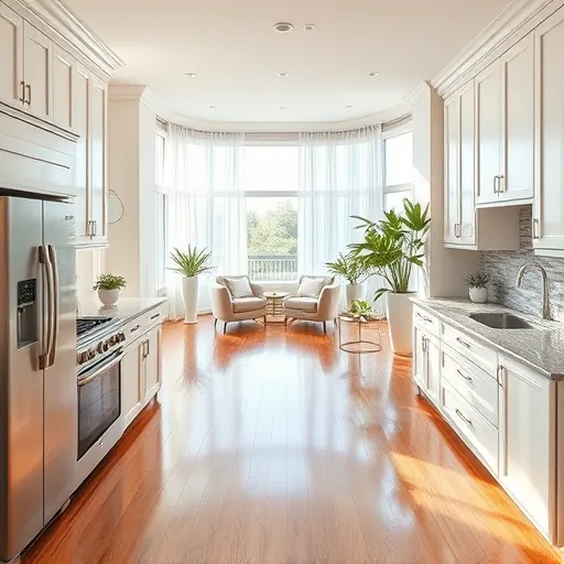 Stunning kitchen renovation in Greenacres FL with high-end appliances, granite island, and soft-close cabinetry.