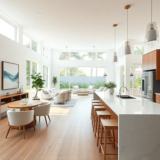 Completed home remodel in Jensen Beach FL featuring coastal-inspired interiors, open-concept layout, and elegant decor.