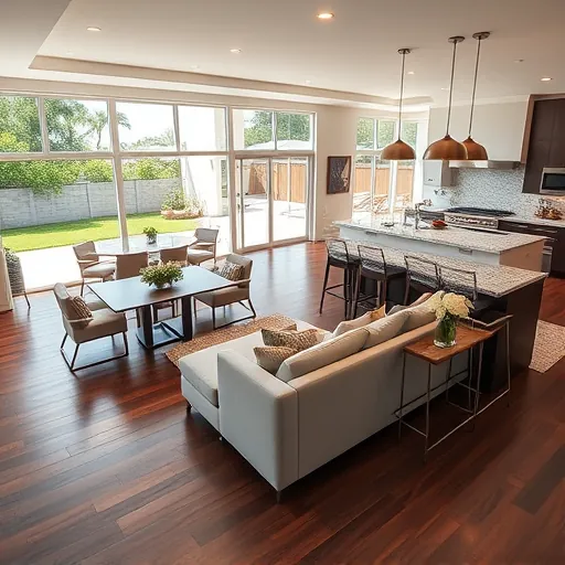 Home remodeling in Indian River Shores FL features a modern open-concept living space with sleek design and luxury detail.