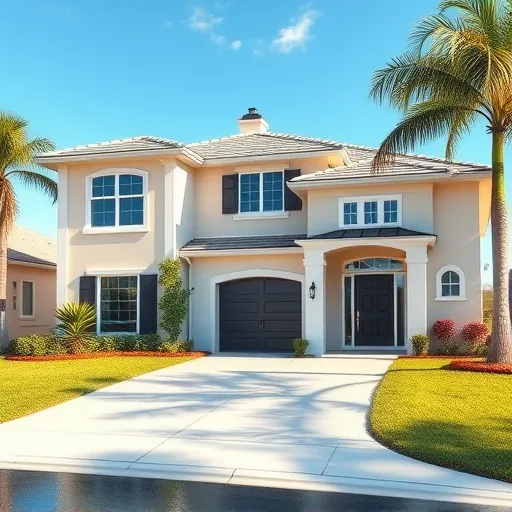 Freshly remodeled home in Port St. Lucie FL with modern siding, sleek windows, and vibrant tropical landscaping.