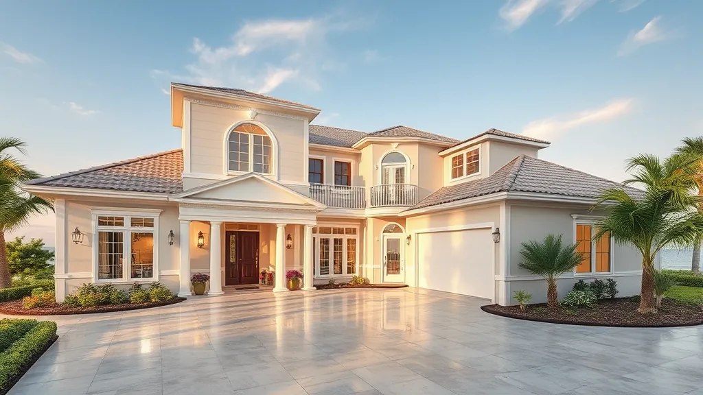 Home Remodeling in Treasure Coast FL showcasing modern kitchen and living room design elements.