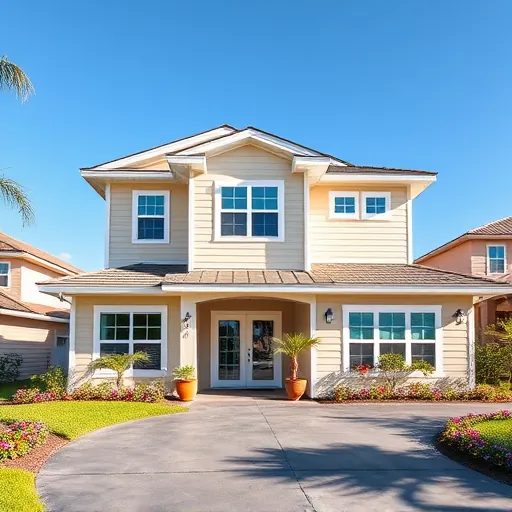Beautiful second story addition in Port St Lucie FL with modern siding, lush landscaping, and seamless integration with existing home