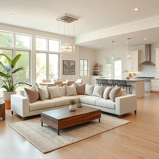 Modern Hobe Sound living room remodel with sleek furnishings, natural light, and stylish decor elements.