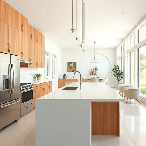Freshly remodeled kitchen in Fort Pierce FL with modern design, stainless steel appliances, and bright natural light.