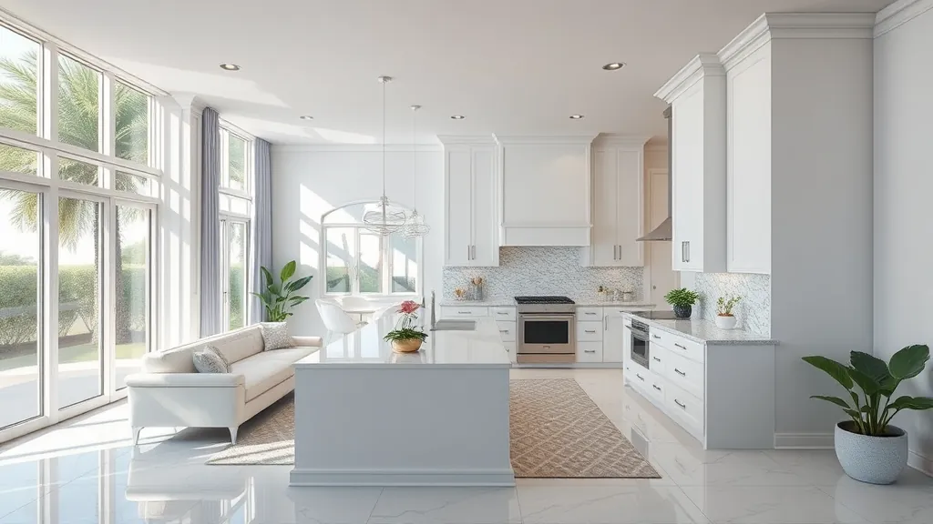 Home Remodeling in Royal Palm Beach, FL with modern design and vibrant colors.