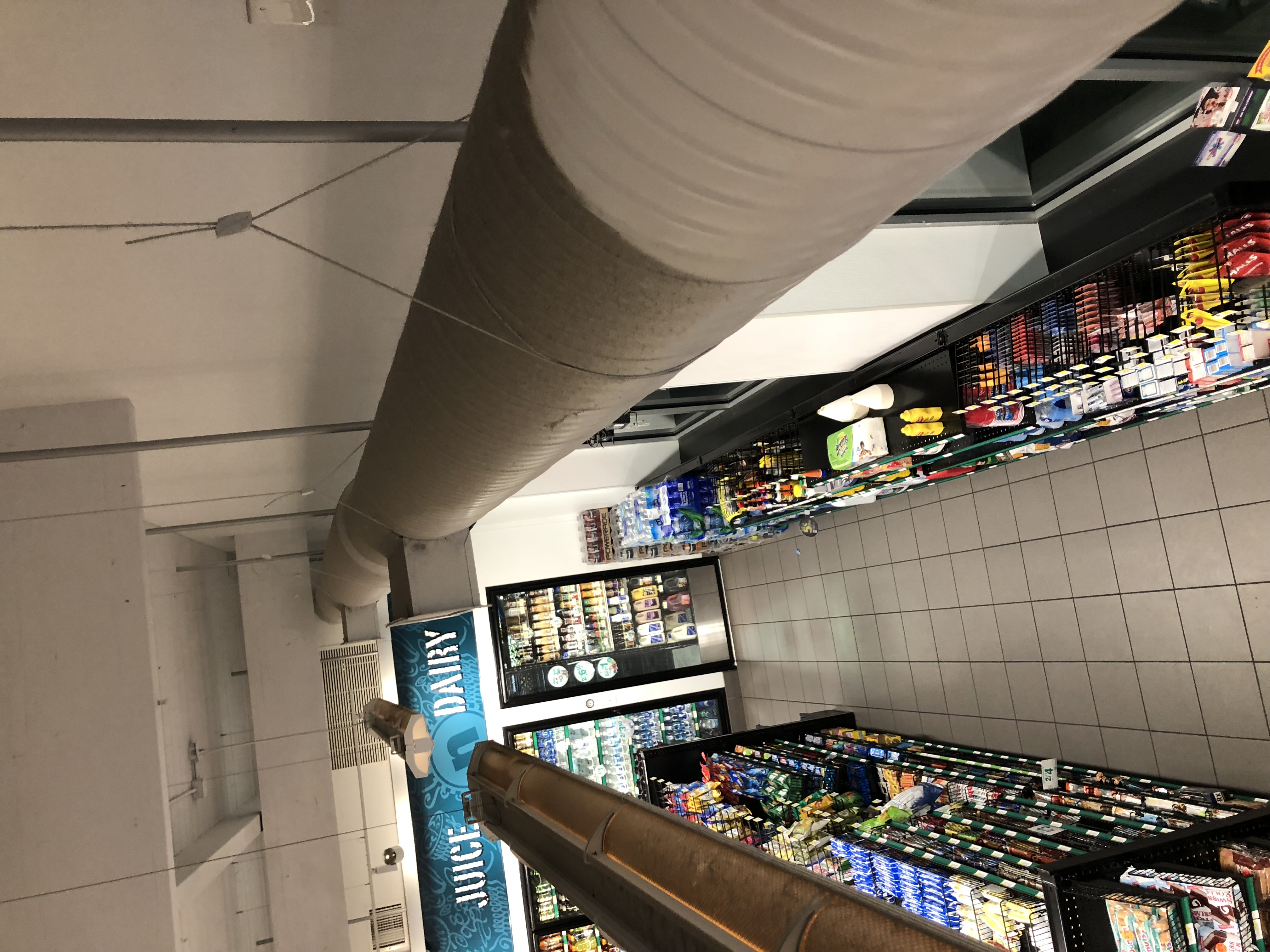 Gas station high ceiling cleaning