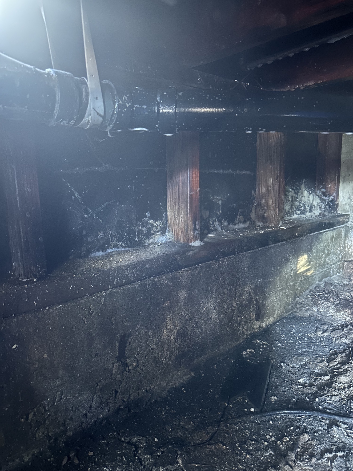 Smoke and soot damage cleanup job