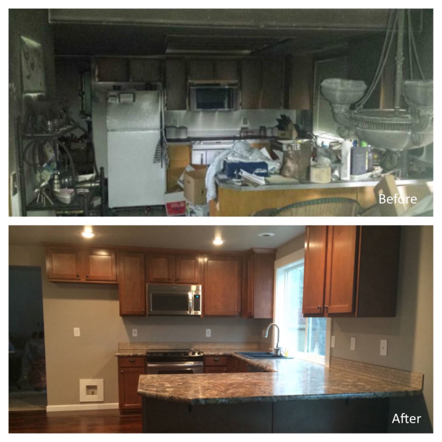 Before and after restoration job (before/after composite)