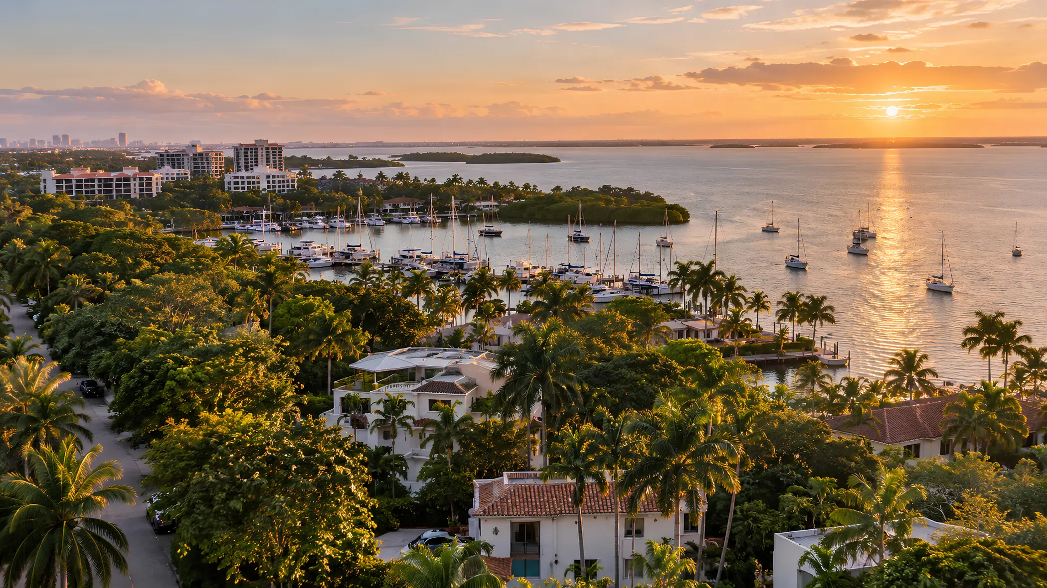 Coconut Grove neighbourhood in Miami