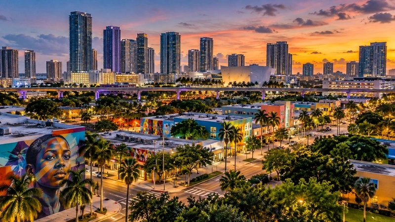 Overtown neighbourhood in Miami