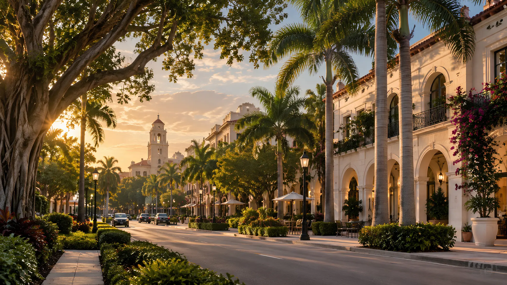 Coral Gables neighbourhood in Miami