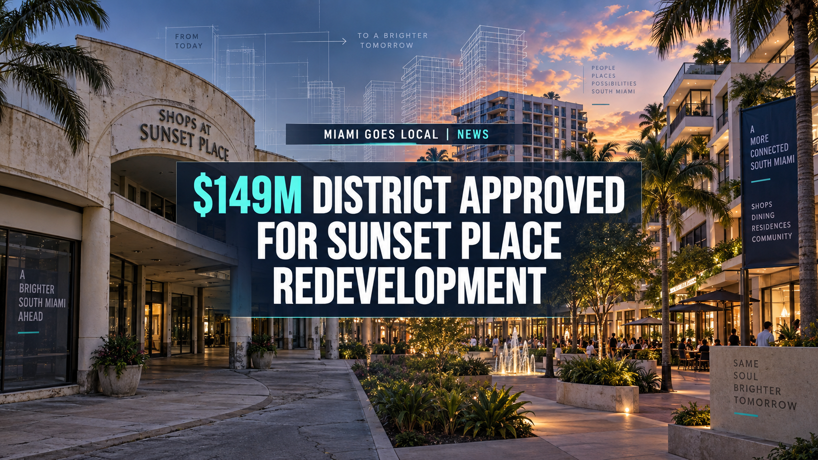 County Approves $149M Tax District for Planned Sunset Place Redevelopment