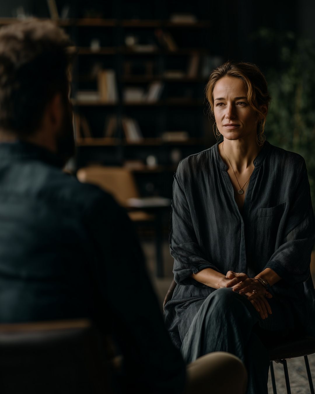 Therapist and client in session