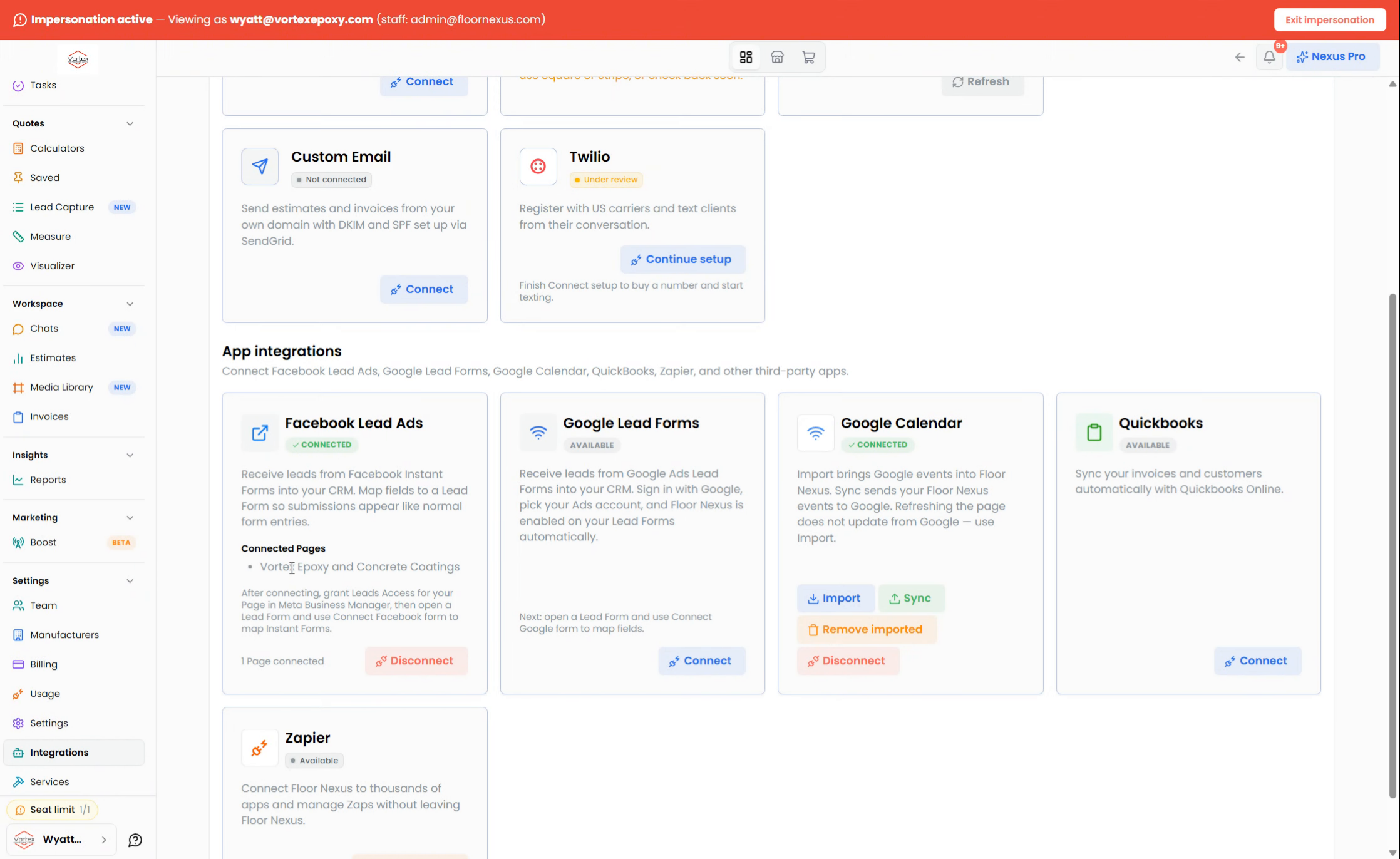 Step 3: Connect Business Page To Ads — Floor Nexus walkthrough