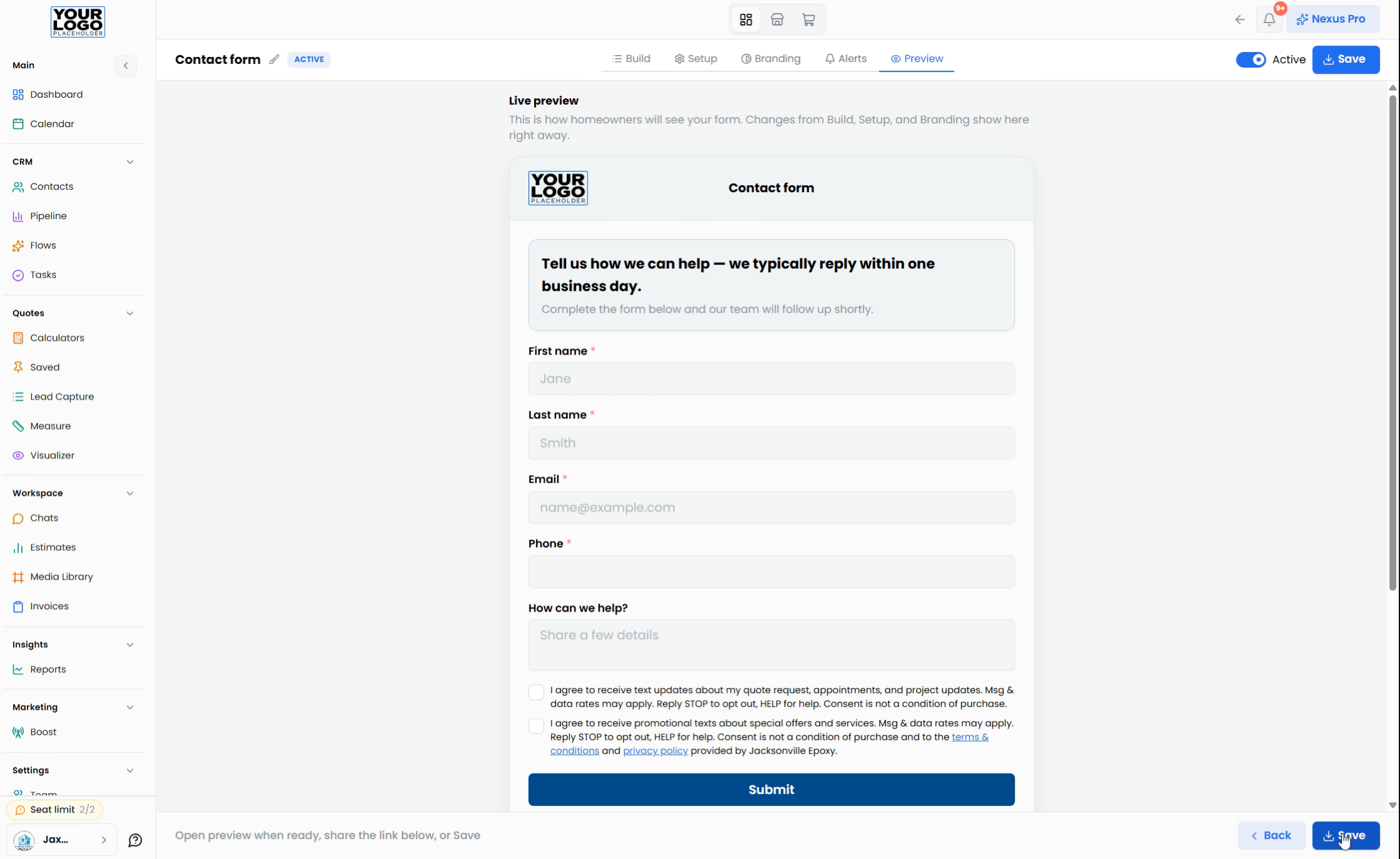 Step 7: Preview And Copy The Embed Code — Floor Nexus walkthrough