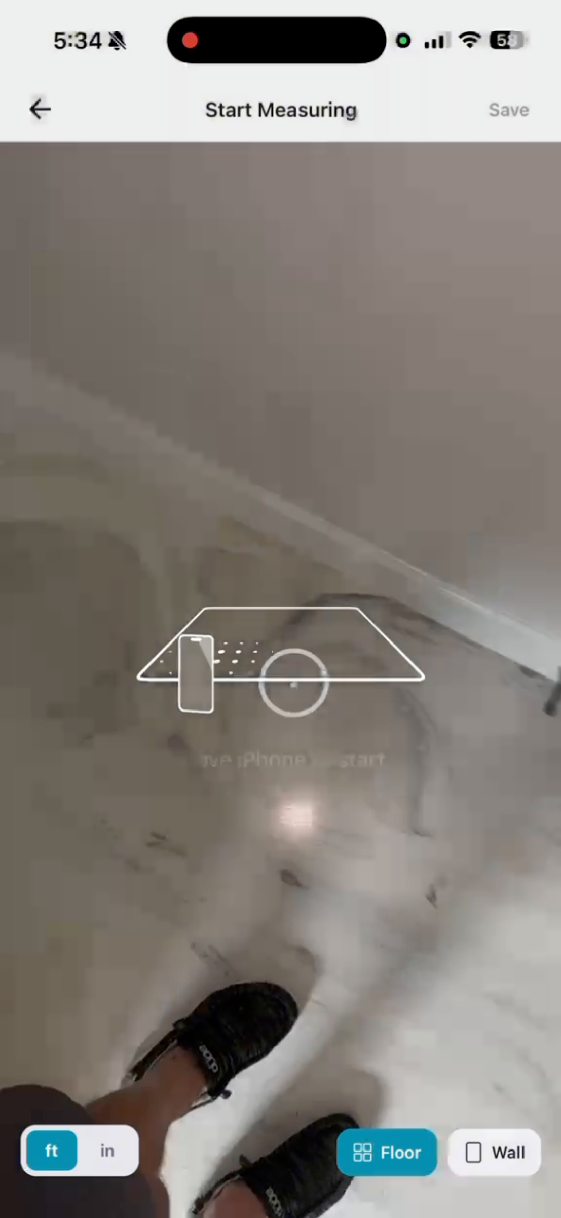 Screenshot for step 2: Phone Movement And Measurement Tips