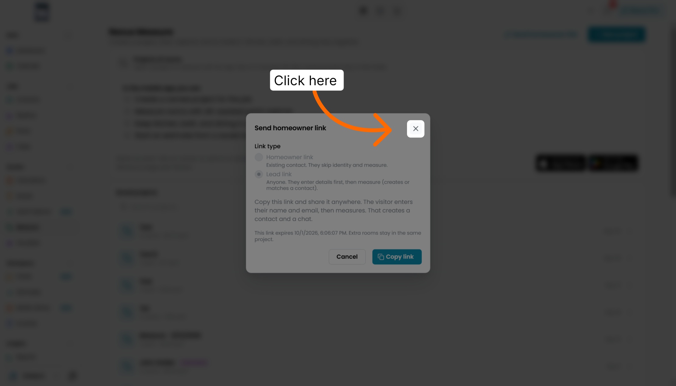 Screenshot for step 13: View Project Details