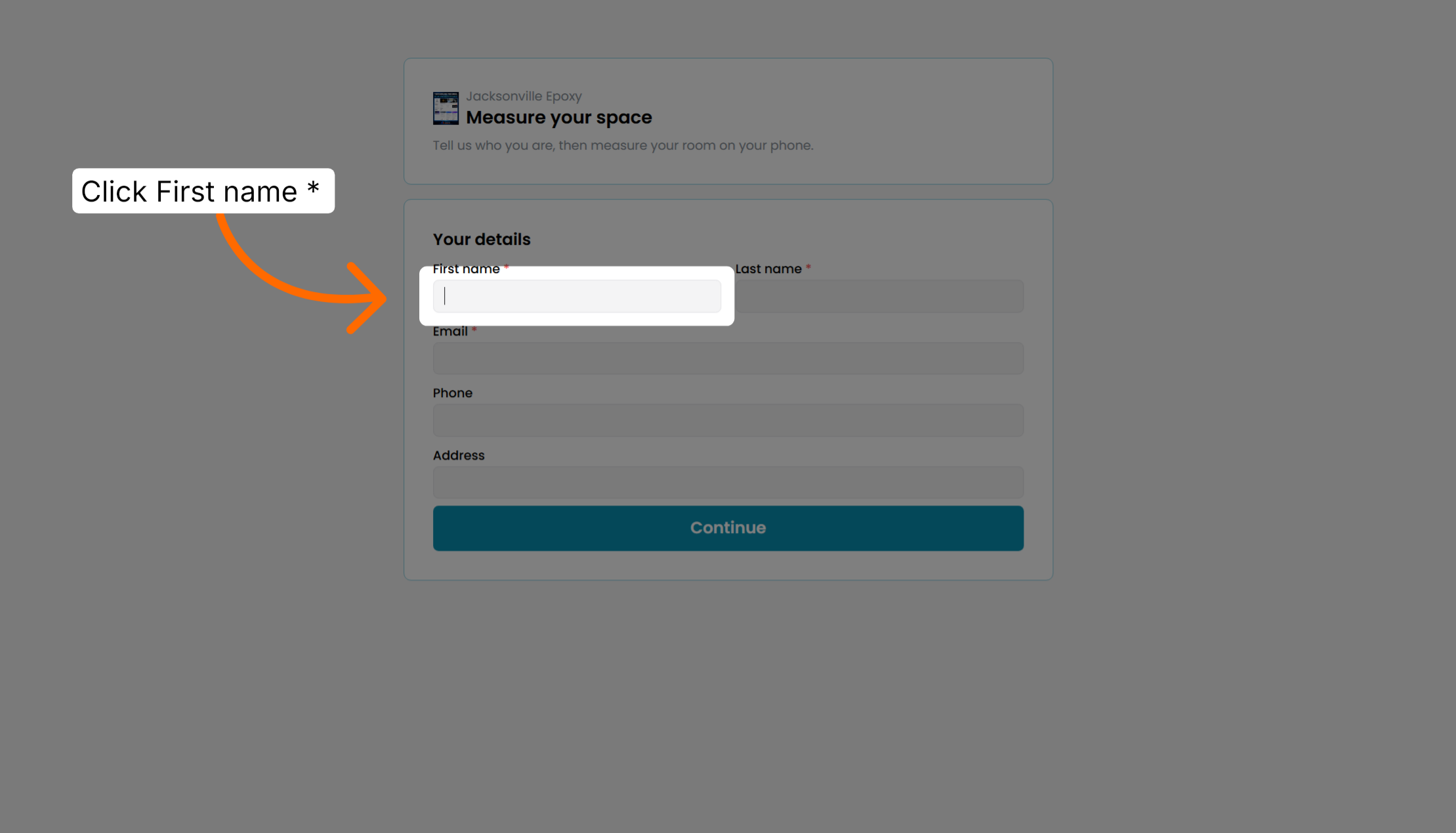 Screenshot for step 12: Enter Homeowner Details