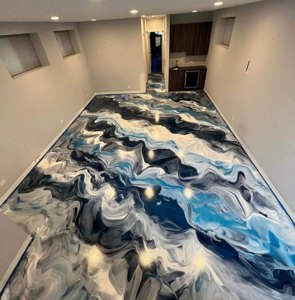 Metallic Garage Color Options epoxy floor by Forward 18 Coatings & Flooring