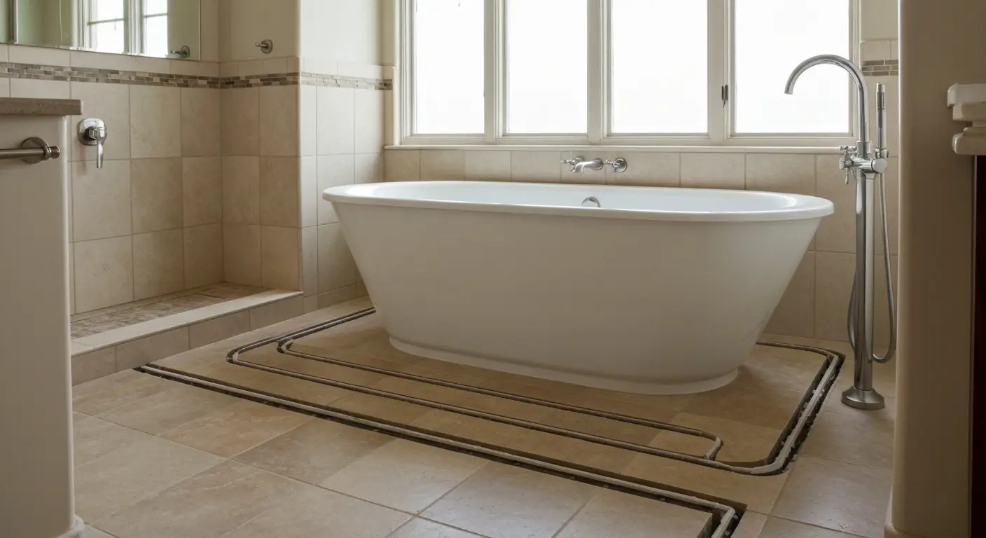 Bathroom tub and shower